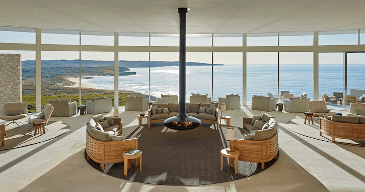 Southern Ocean Lodge …after the bush fire