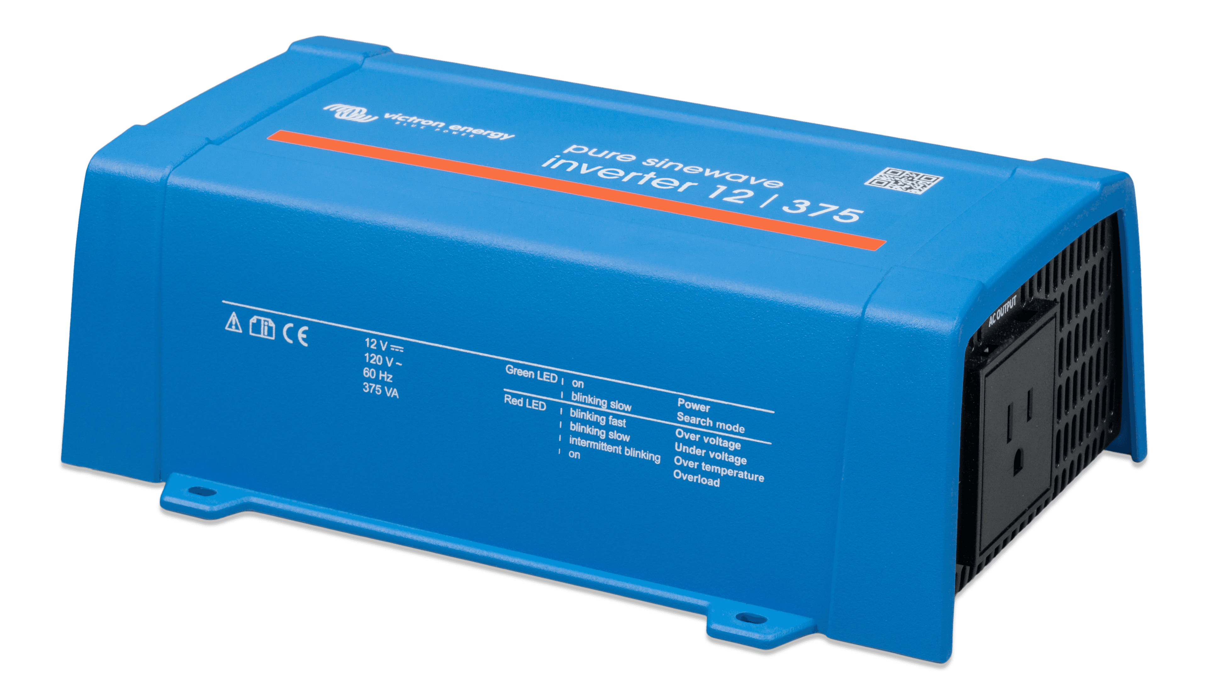 Inverter 12V 375VA 120V VE.Direct NEMA 5-15R (left)  thumbnail