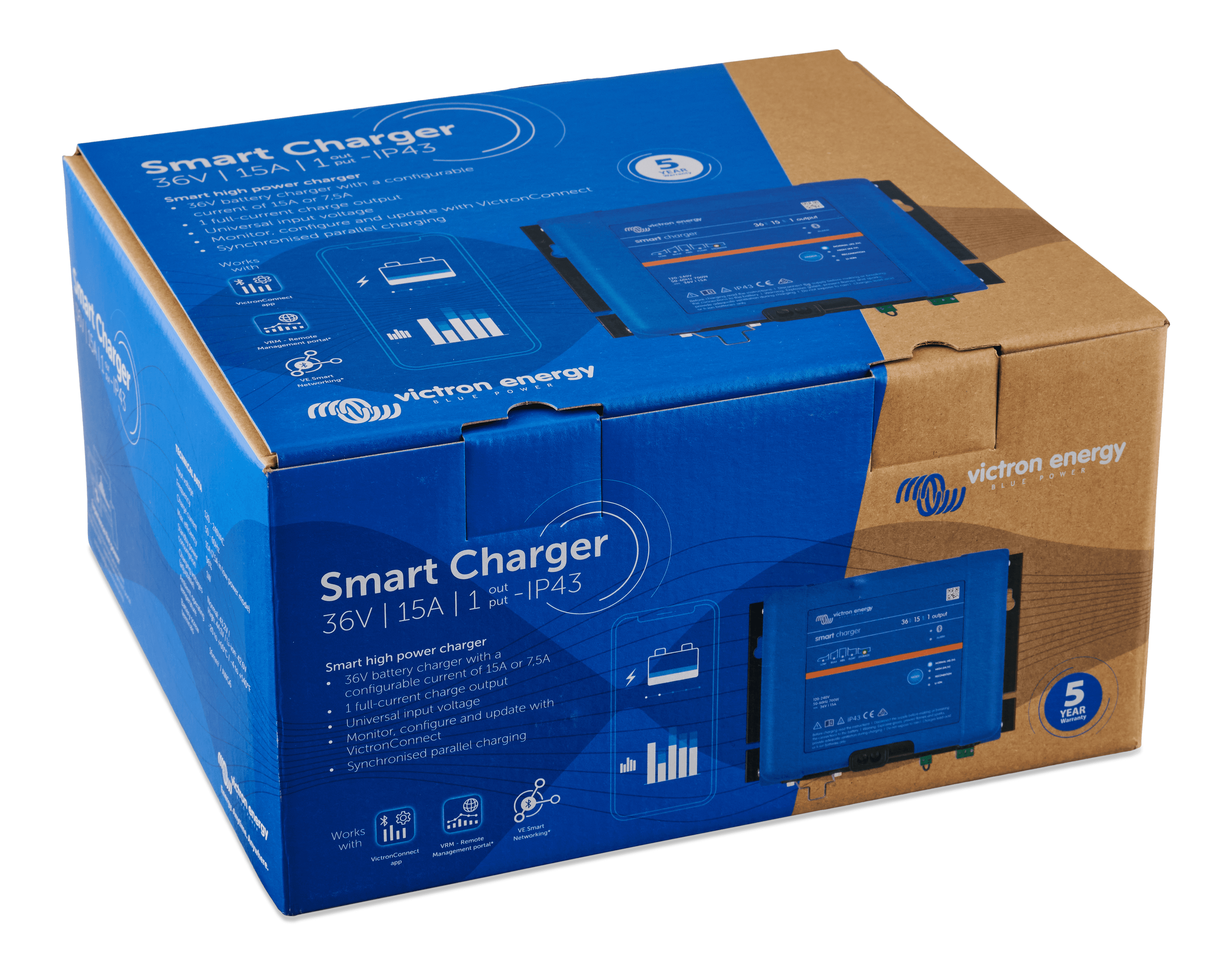 Smart IP43 Charger 36V 15A (1) 120-240V (box) thumbnail