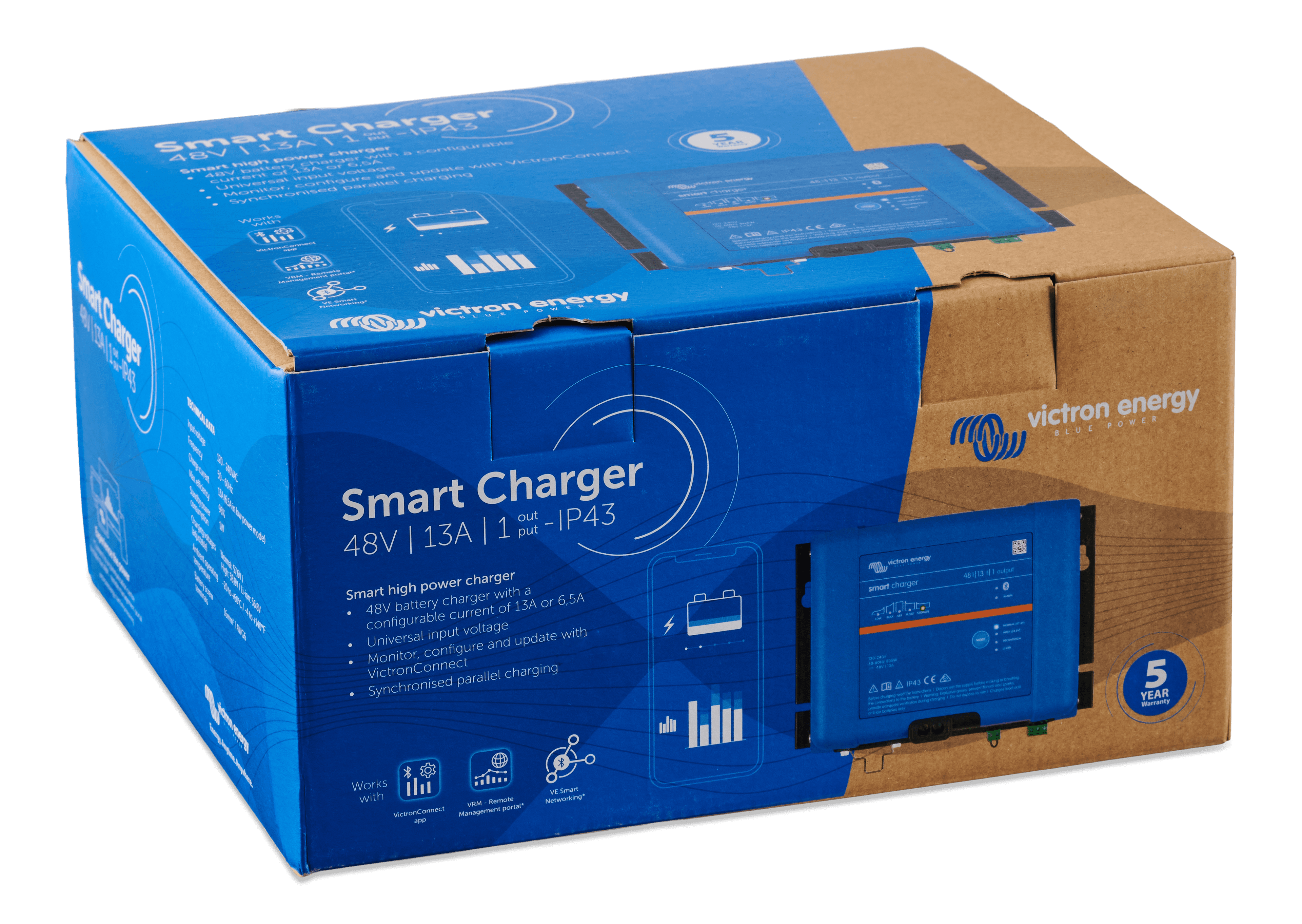 Smart IP43 Charger 48V 13A (1) 120-240V (box) thumbnail