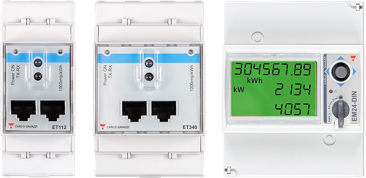 Energimålere ET112, ET340 og EM24