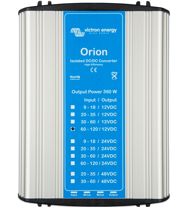 Orion DC-DC-omformere, isolerede, 360 W og specialmodeller