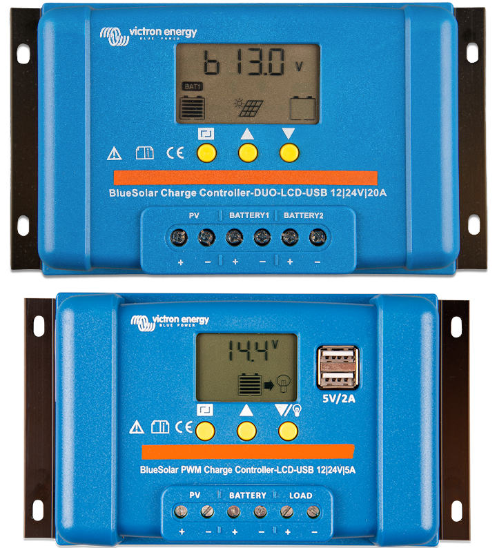 BlueSolar PWM ladningskontrol enhed (DUO) LCD&USB